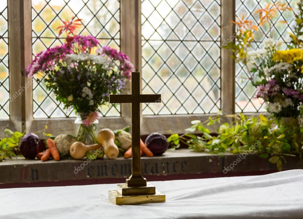 Interior of St Mary Church Swinbrook