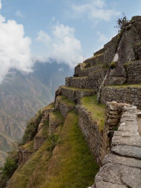 Machu Picchu in the Cusco region of Peru clipart