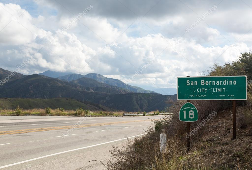 View of San Bernadino Rim of World Highway