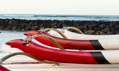 waikiki Hawaii Hawaii Kano üzerinde gündoğumu