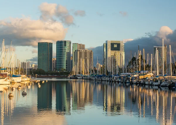 Puerto en Ala Moana Oahu Hawaii — Foto de Stock