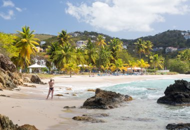 plaj sahnesi st thomas USVI