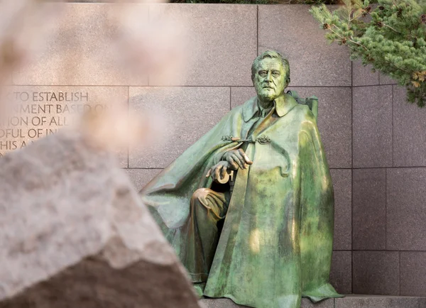 Estátua no memorial Roosevelt Washington DC — Fotografia de Stock