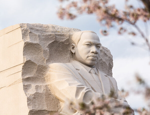 Martin Luther King Monument Washington DC Stock Photo