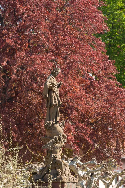 Statua nel centro storico di Heidelberg Germania — Foto Stock