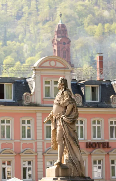 Άγαλμα στην παλιά πόλη της Χαϊδελβέργης Γερμανίας — Φωτογραφία Αρχείου