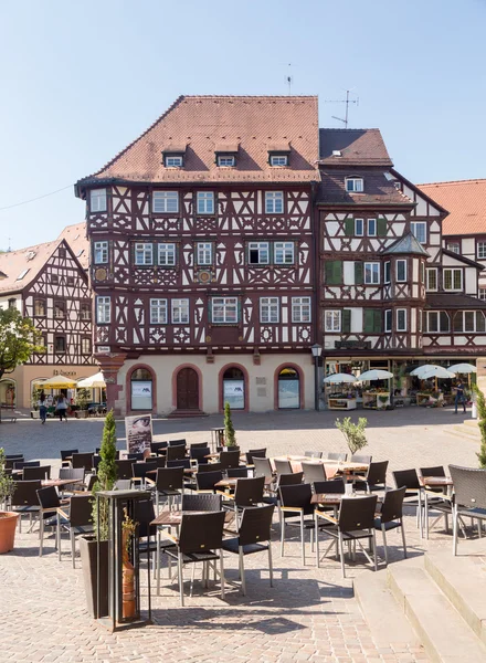 Oude stad van mosbach in Zuid-Duitsland — Stockfoto