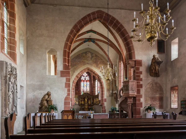 Kirche hirschhorn hessen deutschland — Stockfoto