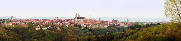 Széles panoráma-Rothenburg ob der Tauber térképén — Stock Fotó