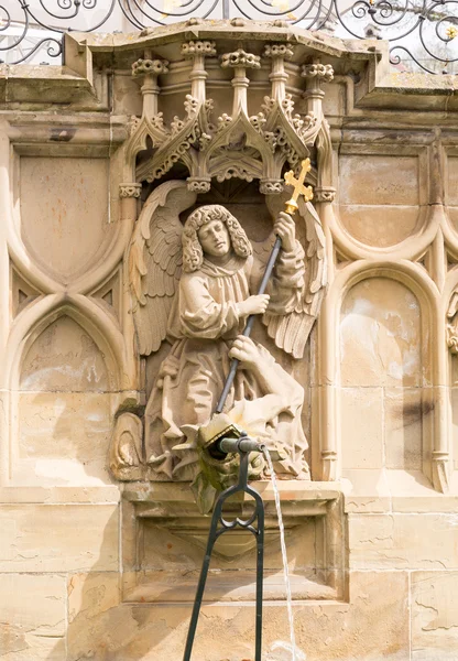 Brunnen schwäbische halle deutschland — Stockfoto