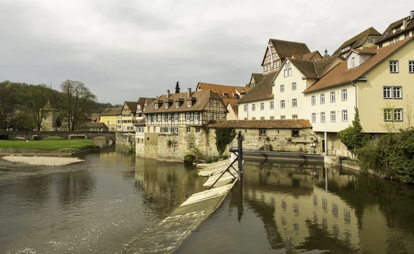 Reflejo del Schwabisch Hall Alemania — Foto de Stock