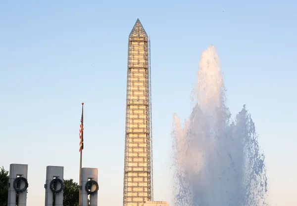 Mémorial de la Seconde Guerre mondiale Washington Monument DC — Photo