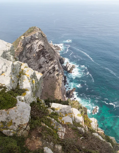 Skalnaté pobřeží cape point — Stock fotografie