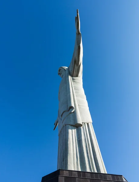 A estátua de Cristo Redentor no Rio — Fotografia de Stock