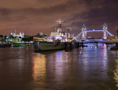 HMS belfast thames Nehri üzerinde