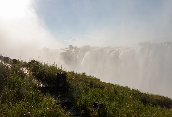 Водопад Виктория на реке Замбези — стоковое фото