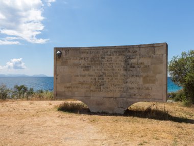 anıt taş Gelibolu'daki Anzak Koyu
