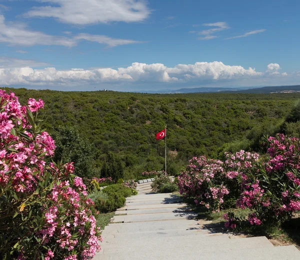 Pedra memorial em Anzac Cove Gallipoli — Fotografia de Stock