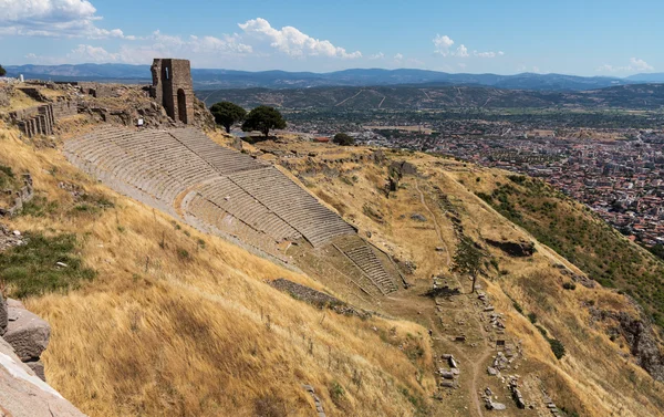 Podrobnosti o starých ruin v Pergamu — Stock fotografie