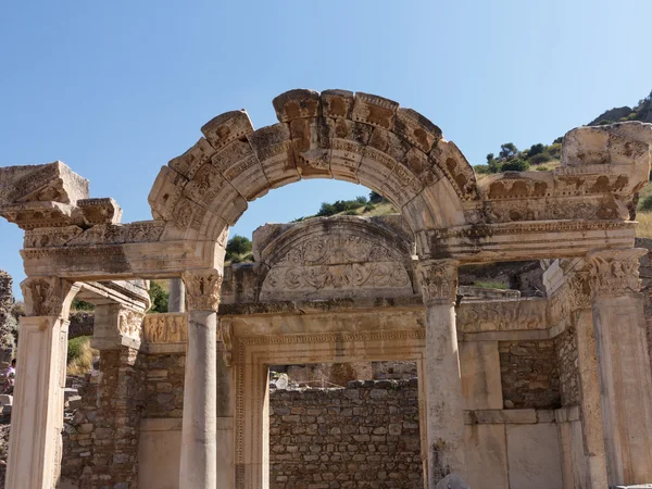 Ancient ruins of old Greek city of Ephesus Stock Image