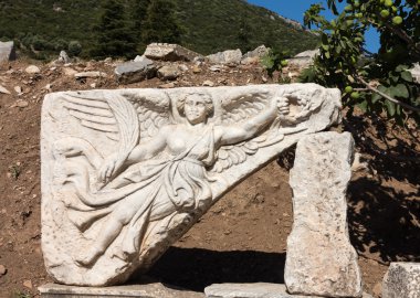 Eski Yunan şehir Efes antik kalıntılar