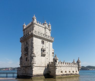 Belem Kulesi Lizbon yakınlarında tagus Nehri üzerinde