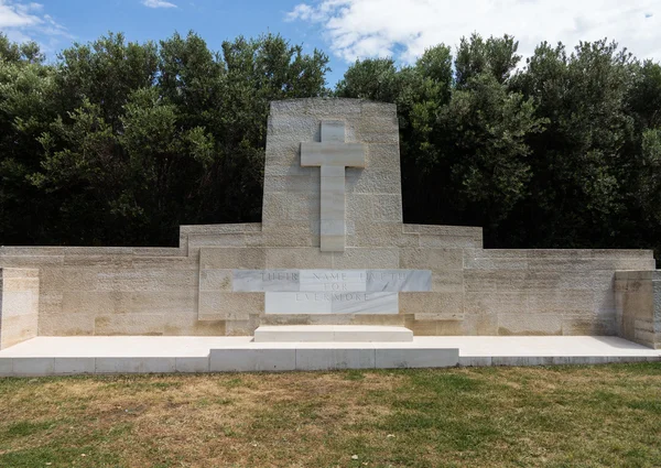 Pietra commemorativa ad Anzac Cove Gallipoli — Foto Stock
