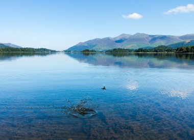 derwentwater lake district sakin su