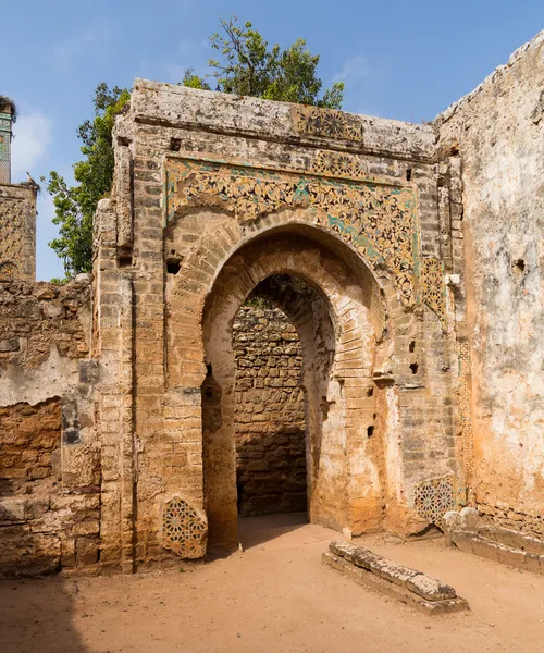 Romeinse ruïnes op chellah Marokko — Stockfoto