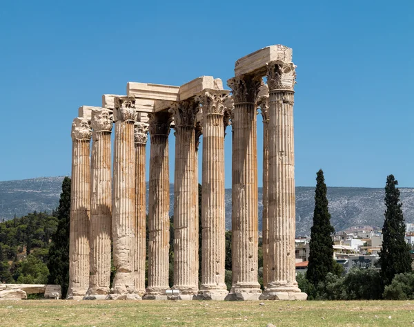 Zeustemplet med Akropolis — Stockfoto