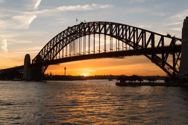 Sydney harbour bridge günbatımı