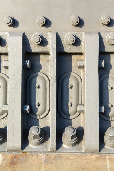 Detail of nuts and bolts of Sydney Harbour Bridge
