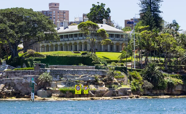 Admiralität Haus kirribilli point sydney — Stockfoto