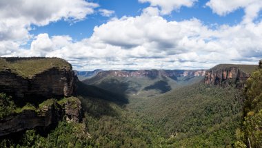 Mavi dağlar Avustralya vadide Grose
