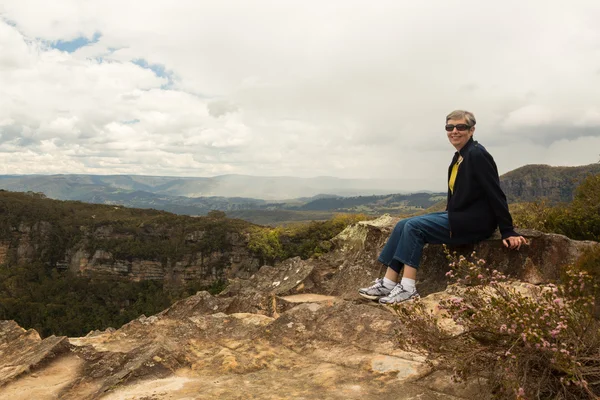 Лукаут зсуву в Блакитні гори Австралії — стокове фото