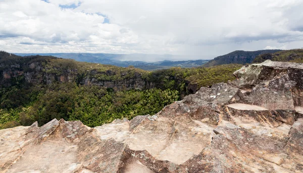 Erdrutschaussichtspunkt in den blauen Bergen Australiens — Stockfoto