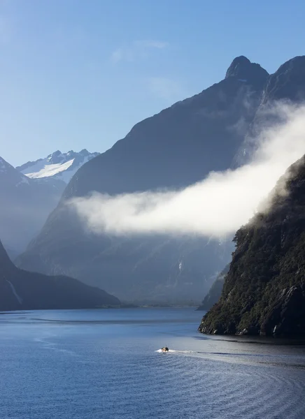 Fjord of Milford Sound in New Zealand — Stock Photo, Image