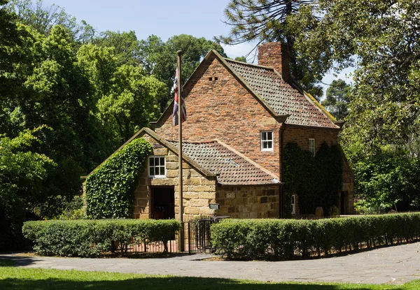 Oryginalny dom kapitana Cooka w melbourne — Zdjęcie stockowe