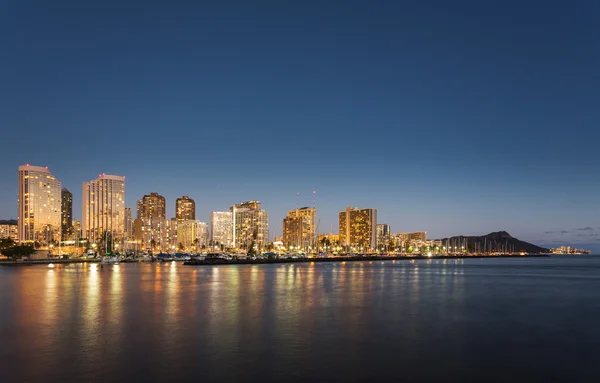 Panorama von Waikiki Honolulu Hawaii — Stockfoto