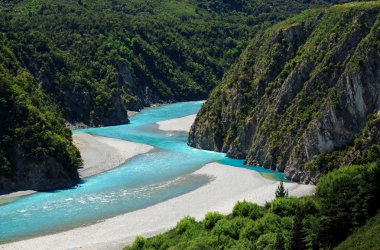 Görünüm Güney Alpler'in Yeni Zelanda