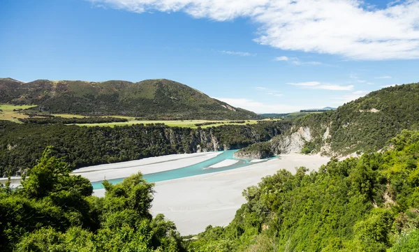 Udsigt over det sydlige Alperne New Zealand - Stock-foto