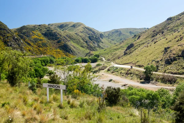 Eisenbahn hinauf taieri schlucht neuseeland — Stockfoto