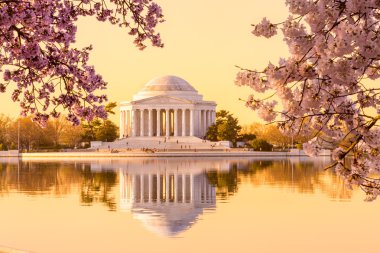 Güzel sabah erken jefferson memorial