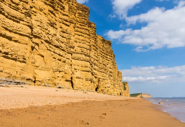 Klify Jurassic w West Bay Dorset w Wielkiej Brytanii — Zdjęcie stockowe
