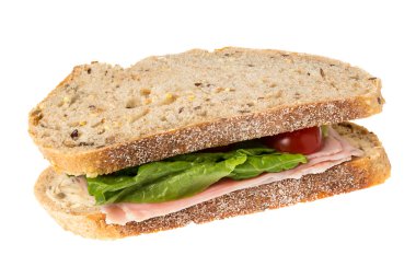 İngilizce tahıllı ekmek Jambonlu sandviç 