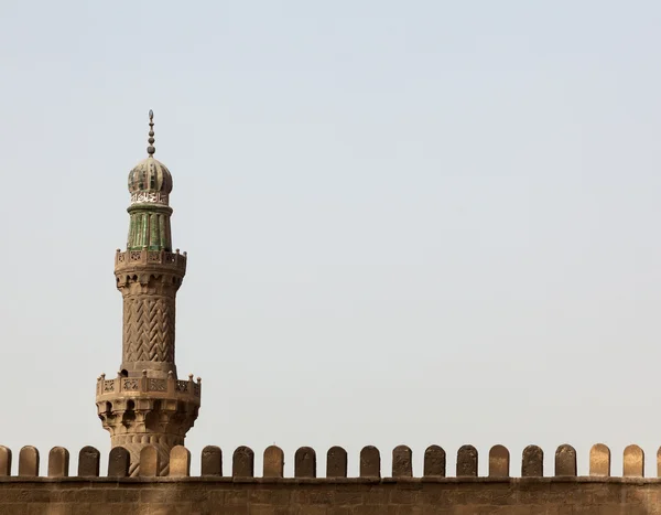 Minare, kaymaktaşı Camii kalenin Kahire Mısır — Stok fotoğraf