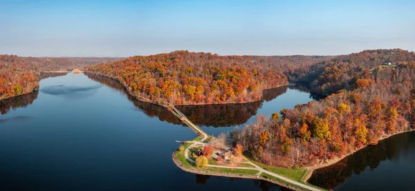 Panorama av Cheat Lake Park nära Morgantown WV — Stockfoto