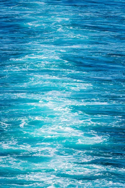 Acqua Blu Dell Oceano Pacifico Dietro Nave Crociera Che Naviga — Foto Stock