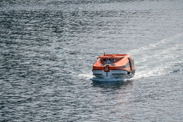 Hoonah Ιουνίου 2022 Viking Orion Tender Boat Returning Cruise Ship — Φωτογραφία Αρχείου