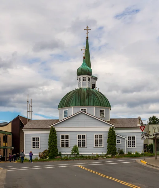 Sitka June 2022 Exterior Restored Orthodox Cathedral Sitka Alaska — Photo